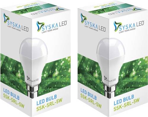 Buy Syska Led Lights 5 W B22 LED Bulb (White)