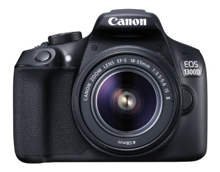 Buy Canon EOS 1300D 18MP Digital SLR Camera (Black) with 18-55mm ISII Lens, 16GB Card and Carry Case