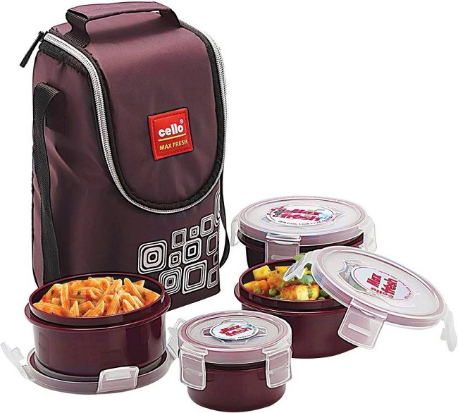 Buy Cello Max Fresh Click 4 Containers Lunch Box (500 ml)