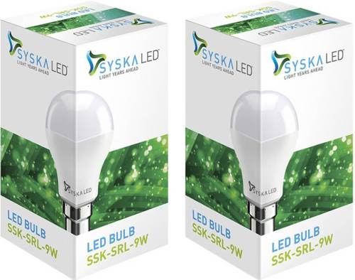 Buy Syska Led Lights 9 W B22 LED Bulb (White, Pack of 2)