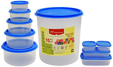 Buy Princeware SF Package Container Set, 10-Pieces, Blue