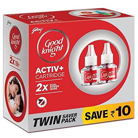Buy Good knight Activ+ Liquid Refill, 45ml (Pack of 2) Red