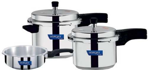 Buy Surya Accent Induction Bottom 2 L, 3 L, 5 L Pressure Cooker with Induction Bottom (Aluminium)