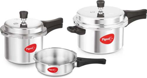 Buy Pigeon Special Combo Pack 2 L, 3 L, 5 L Pressure Cooker with Induction Bottom (Aluminium)
