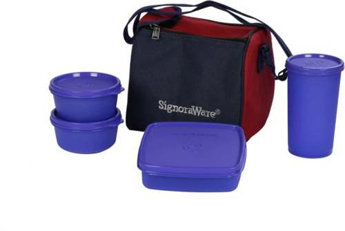Buy Signoraware 513 Best Lunch with Bag 4 Containers Lunch Box (1050 ml)