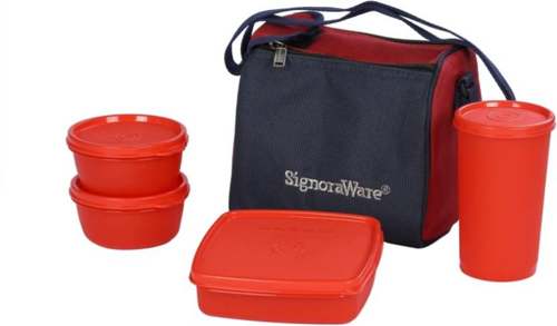 Buy Signoraware 513 Best Lunch with Bag 4 Containers Lunch Box (1050 ml)