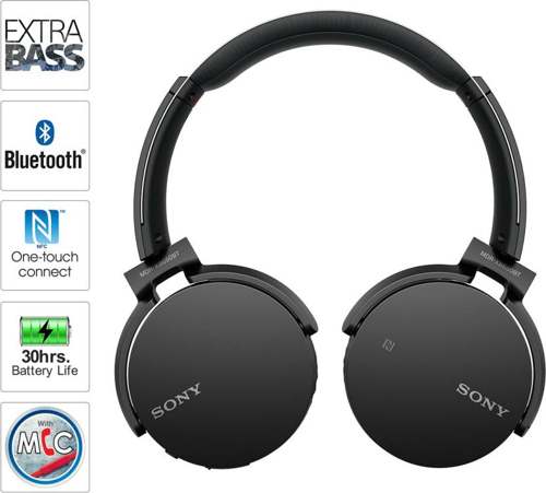 Buy Sony MDRXB650BTZBE/MDRXB650BTBZE Wireless Headset with Mic (Black, Over the Ear)