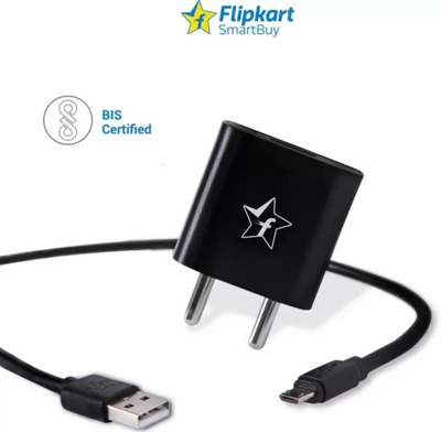 Buy Flipkart SmartBuy 2A Fast Charger with Charge & Sync USB Cable (Black, Cable Included)