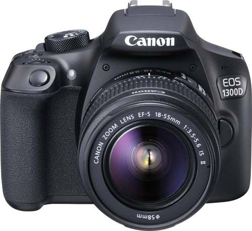 Buy Canon EOS 1300D DSLR Camera Body with Single Lens: EF-S 18-55 IS II (16 GB SD Card) (Black)