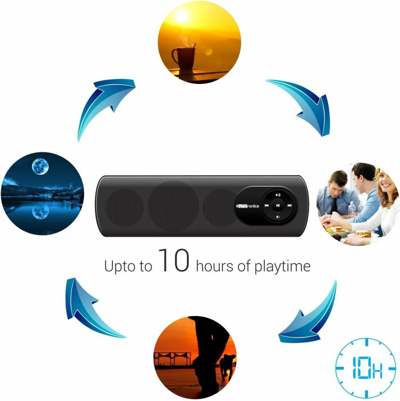 Buy Portronics Pure Sound Portable Speaker (Black, Stereo Channel)