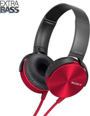 Buy Sony MDR-XB450 Wired Headphone (Red, On the Ear)