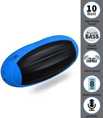 Buy boAt Rugby 10 W Bluetooth  Speaker  (Blue, Stereo Channel)