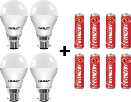 Buy Eveready 9 W B22 LED Bulb (White, Pack of 4)
