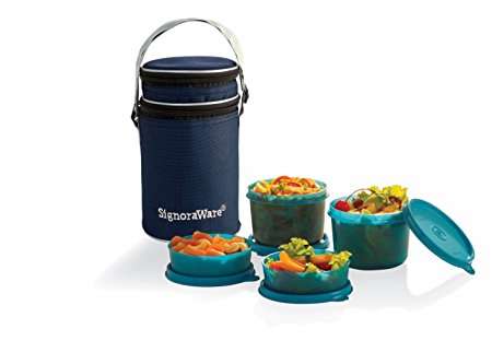 Buy Signoraware Executive Lunch Box with Bag, 15cm, T Blue