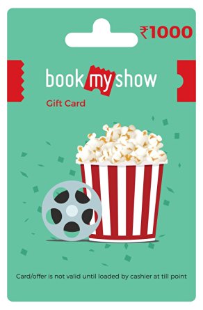BookMyShow Gift Card – Rs. 750 - e2zSTORE
