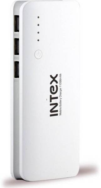 Buy Intex 11000 mAh Power Bank (10 W, Fast Charging)  (White, Lithium-ion)