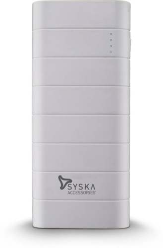 Buy Syska 10000 mAh Power Bank (10 W, Fast Charging)  (White, Lithium-ion)