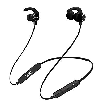 Buy boAt Rockerz 255 Sports Bluetooth Wireless Earphone with Immersive Stereo Sound and Hands Free Mic (Active Black)