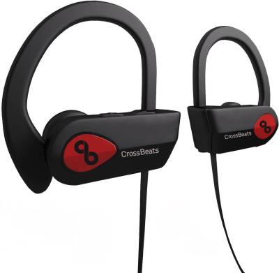 Buy CrossBeats Wave Bluetooth Headset with Mic (Black, In the Ear)