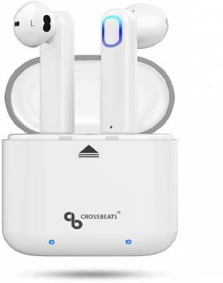 Buy CrossBeats AERO WHITE Bluetooth Headset with Mic  (White, In the Ear)