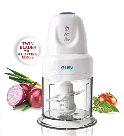 Buy Glen 4043 Turbo Electric Vegetable Chopper Twin blade with 4 Cutting Edges