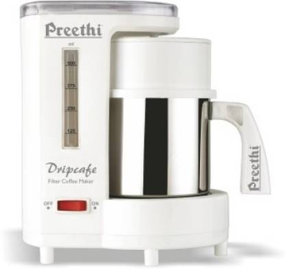 Buy Preethi Dripcafe CM 208 6 cups Coffee Maker  (White)
