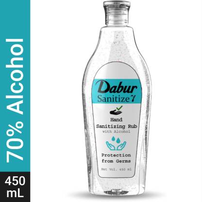 Buy Dabur Hand Sanitizing Rub Hand Sanitizer Bottle  (450 ml)