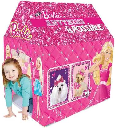 Buy Barbie Kids Play Indoor & Outdoor Tent House  (Multicolor)