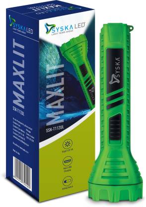 Buy Syska SSK-T112UL Torch  (Green : Rechargeable)